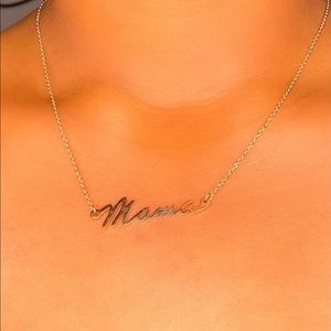 Mama Keepsake Necklace Rose Gold Birthday Pendant